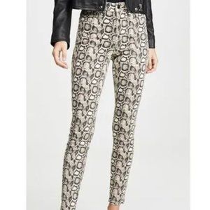 Good American Good Legs Snake Print High Waist - Size 4